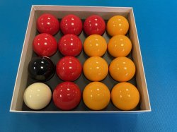 Aramith UK 2 Inch Red and Yellow Ball Set