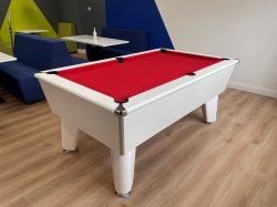 Optima Classic White Slate Bed Pool Table