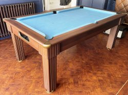 Optima Florence Dark Walnut Pool Dining Table