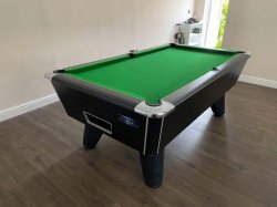 2-4 Week Delivery - 7ft Supreme Winner Black Pool Table