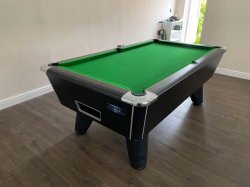 2-3 Week Delivery - 6ft Supreme Winner Black Pool Table