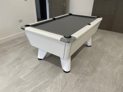 Supreme Winner White Free Play Pool Table