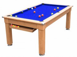 2-4 Week Delivery - Traditional Pool Dining Table - Oak 6ft or 7ft