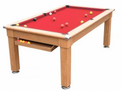 2-4 Week Delivery - Traditional Pool Dining Table - Oak 6ft or 7ft