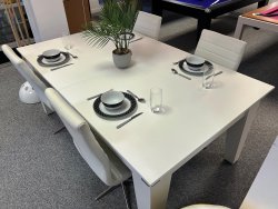 4-6 Week Delivery - Classic White Pool Dining Table - 6ft or 7ft