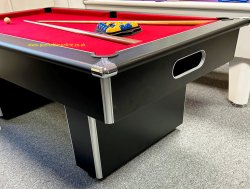 2-4 Week Delivery - Gatley Classic Slimline Black Slate Bed Pool Table - 6ft or 7ft