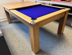 4-6 Week Delivery - Modern Classic Oak Pool Dining Table - 6ft or 7ft