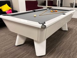 White Wolf High Gloss Slate Bed Pool Table - 6ft or 7ft
