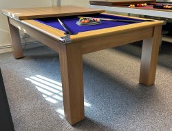4-6 Week Delivery - Modern Classic Oak Pool Dining Table - 6ft or 7ft