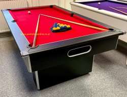 4-6 Week Delivery - Classic Slimline Black Pool Table - 7ft Size