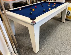 4-6 Week Delivery - Classic White Pool Dining Table - 6ft or 7ft