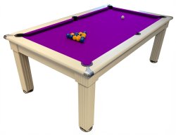 Gatley Traditional Pool Dining Table in White - 6ft or 7ft.