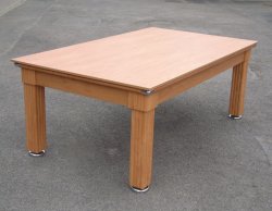 2-4 Week Delivery - Traditional Pool Dining Table - Oak 6ft or 7ft