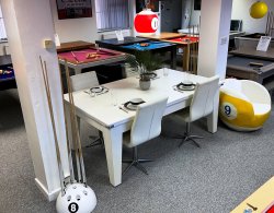 4-6 Week Delivery - Classic White Pool Dining Table - 6ft or 7ft