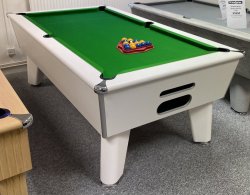 2-3 Week Delivery - 6ft Optima Classic White Slate Bed Pool Table