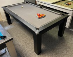 4-6 Week Delivery - Modern Classic Black Pool Dining Table - 6ft or 7ft