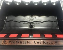 Pool Table Cue Rack Freewheeler