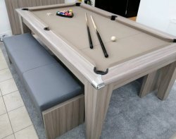 4-6 Week Delivery - Gatley Driftwood Classic Pool Dining Table - 6ft or 7ft