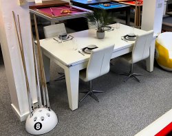 4-6 Week Delivery - Classic White Pool Dining Table - 6ft or 7ft