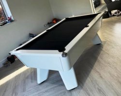 White Wolf High Gloss Slate Bed Pool Table - 6ft or 7ft