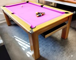 4-6 Week Delivery - Modern Classic Oak Pool Dining Table - 6ft or 7ft