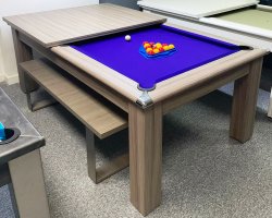 4-6 Week Delivery - Modern Classic Pool Dining Table in Driftwoood - 6ft or 7ft