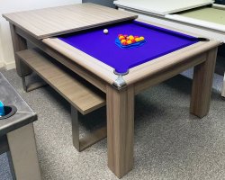 2-4 Week Delivery - Classic Square Leg Driftwood Pool Dining Table - 6ft or 7ft