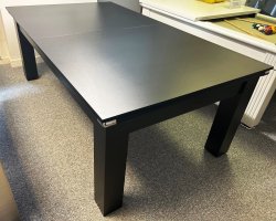 4-6 Week Delivery - Modern Classic Black Pool Dining Table - 6ft or 7ft