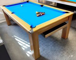 4-6 Week Delivery - Modern Classic Oak Pool Dining Table - 6ft or 7ft