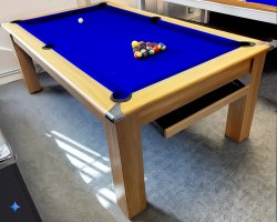 4-6 Week Delivery - Modern Classic Oak Pool Dining Table - 6ft or 7ft