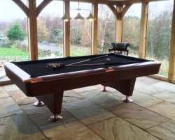 Buffalo Dominator Brown American Pool Table - 8ft
