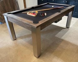 Elixir Pool Diner in Distressed Oak - 6ft & 7ft Sizes
