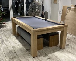 The Elixir Natural Oak Pool Dining Table - 6ft or 7ft