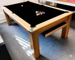 4-6 Week Delivery - Modern Classic Oak Pool Dining Table - 6ft or 7ft