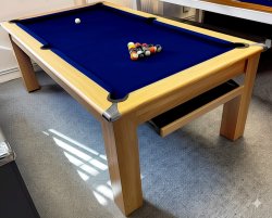 4-6 Week Delivery - Modern Classic Oak Pool Dining Table - 6ft or 7ft