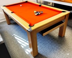 4-6 Week Delivery - Modern Classic Oak Pool Dining Table - 6ft or 7ft