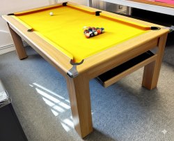 4-6 Week Delivery - Modern Classic Oak Pool Dining Table - 6ft or 7ft
