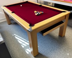 4-6 Week Delivery - Modern Classic Oak Pool Dining Table - 6ft or 7ft