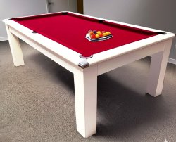 4-6 Week Delivery Modern Classic White Pool Dining Table - 6ft or 7ft