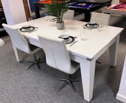 4-6 Week Delivery - Classic White Pool Dining Table - 6ft or 7ft