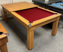 2-4 Week Delivery - Traditional Pool Dining Table - Oak 6ft or 7ft