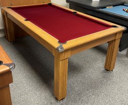 2-4 Week Delivery - Traditional Pool Dining Table - Oak 6ft or 7ft