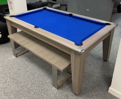 2-4 Week Delivery - Gatley Driftwood Classic Pool Dining Table - 6ft or 7ft