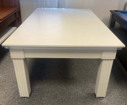 Gatley Traditional Pool Dining Table in White - 6ft or 7ft.