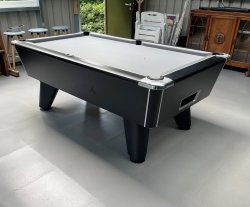 2-3 Week Delivery - 7ft Supreme Winner Black Pool Table