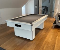 4-6 Week Delivery - Classic Slimline White Pool Table - 6ft Size