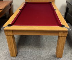 2-4 Week Delivery - Traditional Pool Dining Table - Oak 6ft or 7ft