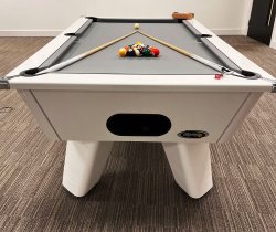White Wolf High Gloss Slate Bed Pool Table - 6ft or 7ft