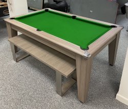 4-6 Week Delivery - Gatley Driftwood Classic Pool Dining Table - 6ft or 7ft