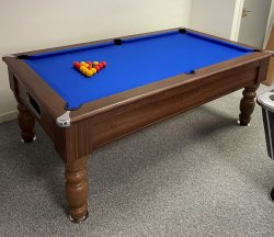 1-3 Week Delivery - 7ft Optima Monaco Dark Walnut Pool Table